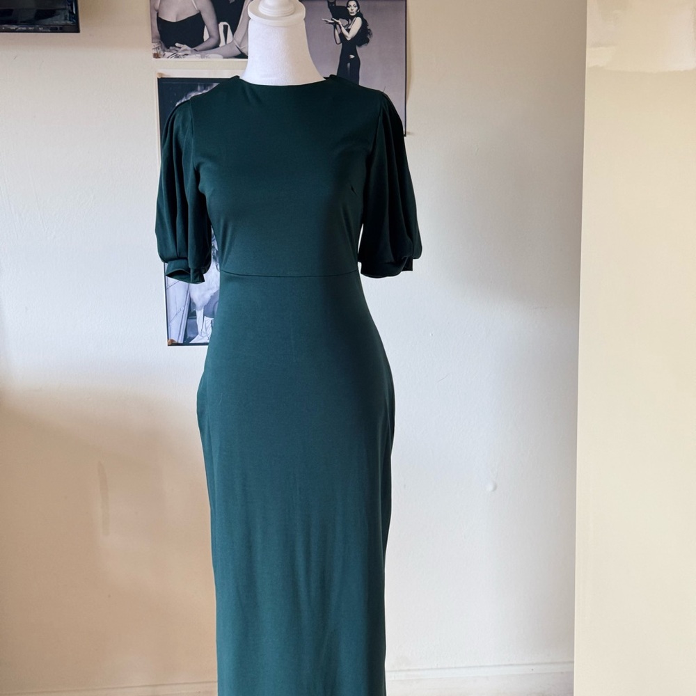 Amazon Asymmetrical Dark Green Dress